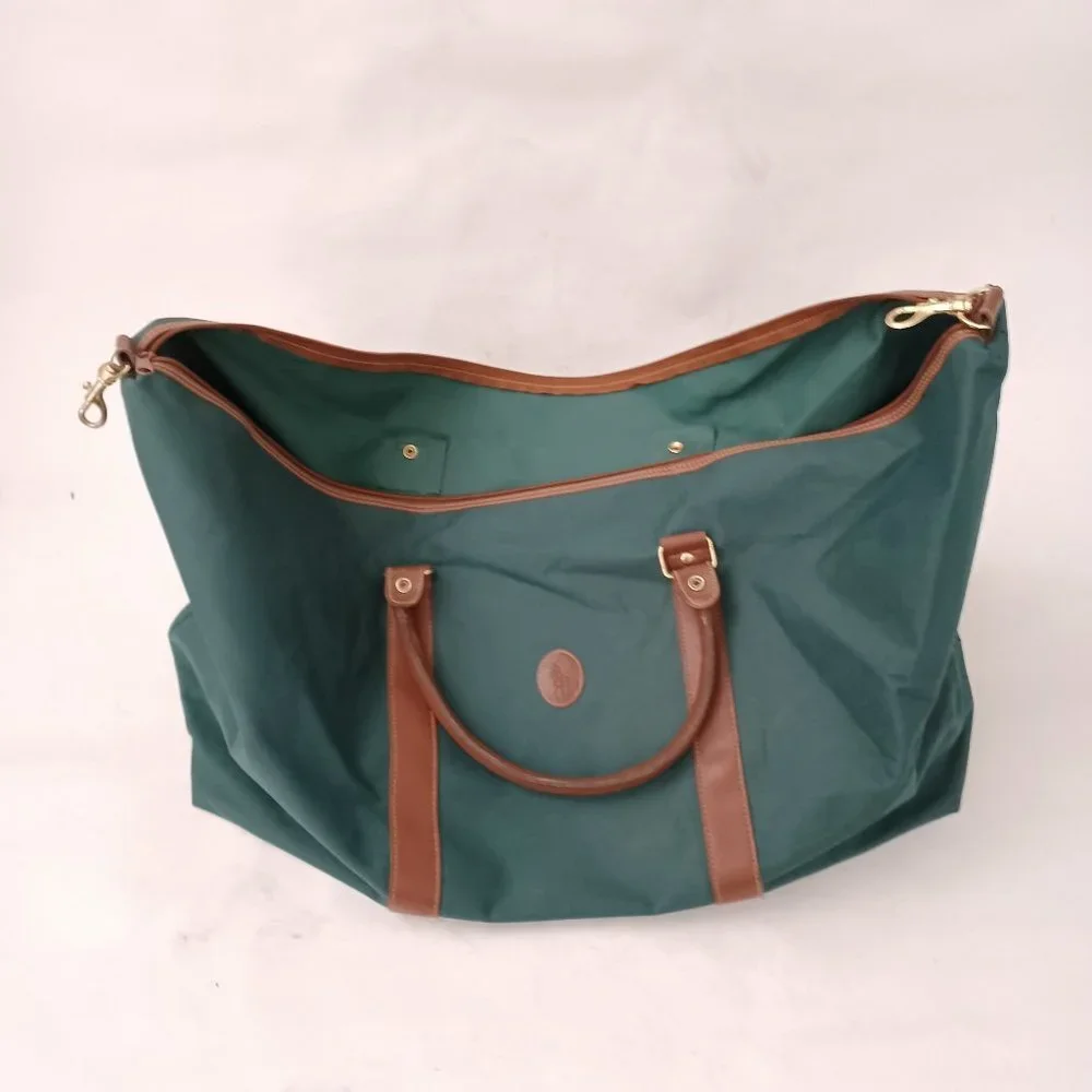 🐎 Polo Ralph Lauren Green Old School Duffel Weekender Travel Bag 🐎